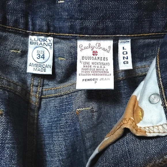 Lucky Brand Dungarees by Gene Montesano 2005 Men's Relaxed Fit Jeans - Picture 10 of 14